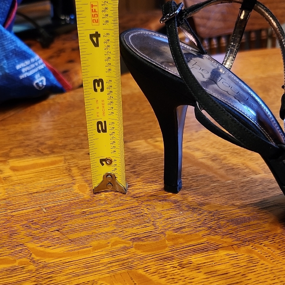 The Touch of Nina Black Beaded Heels. - Picture 9 of 9